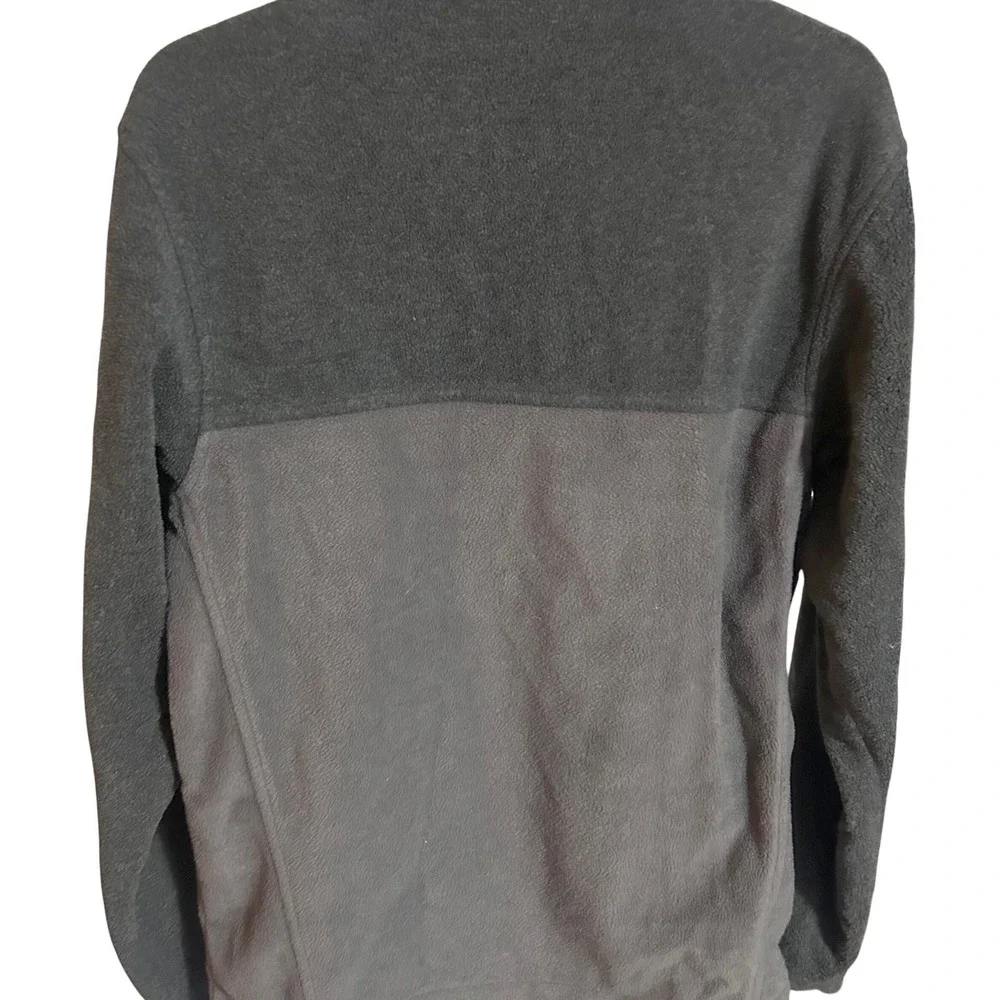 Columbia Fleece Jacket Two‎ Tone Gray Full Zip Men's Size S